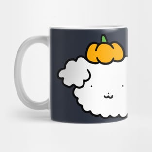 Pumpkin Fluffy Dog Face Mug